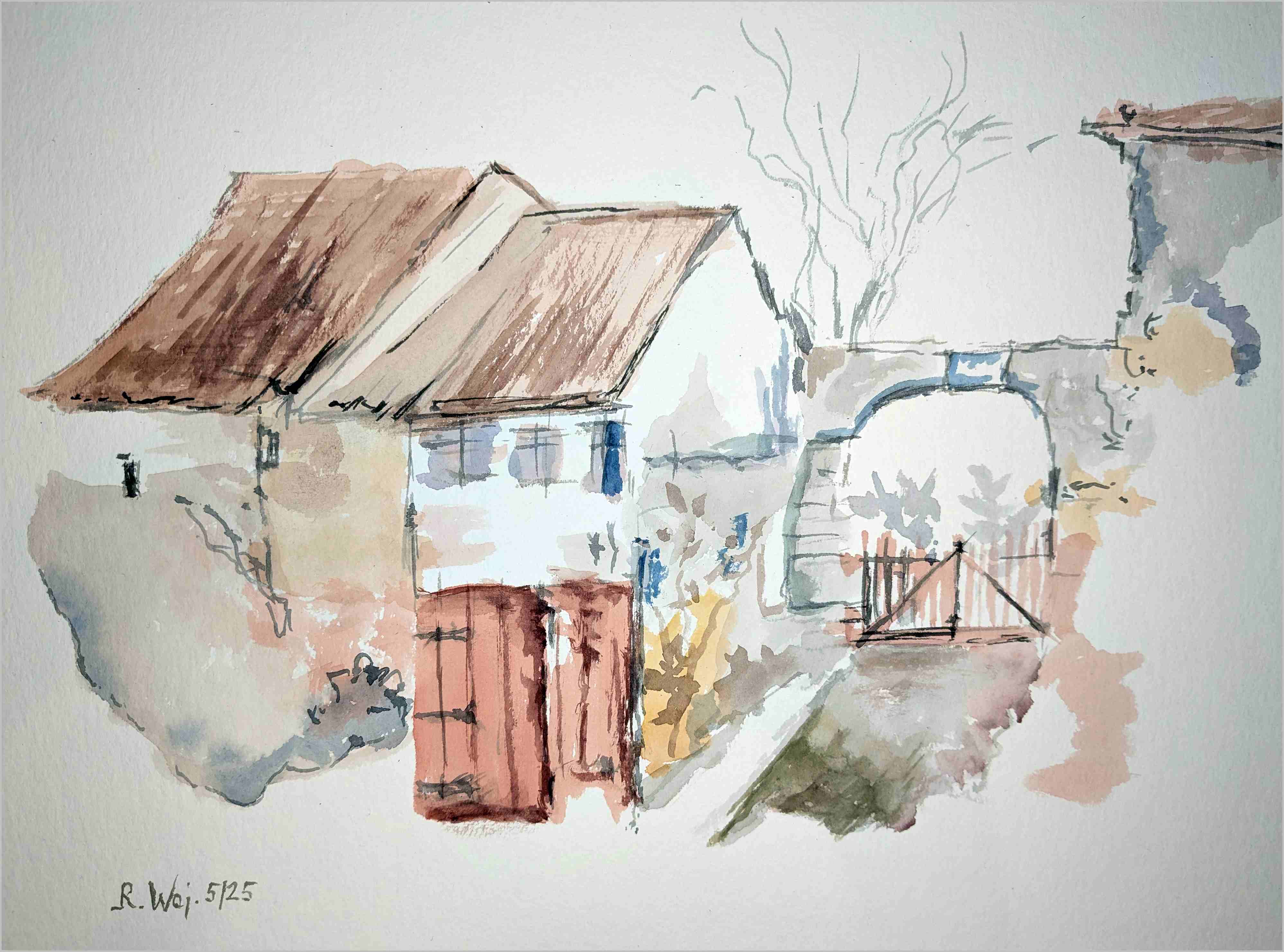 Aquarellskizze